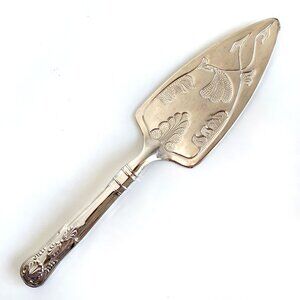 Vintage Mayell Queen Anne Silver Plated Kings Pattern Pastry Server
